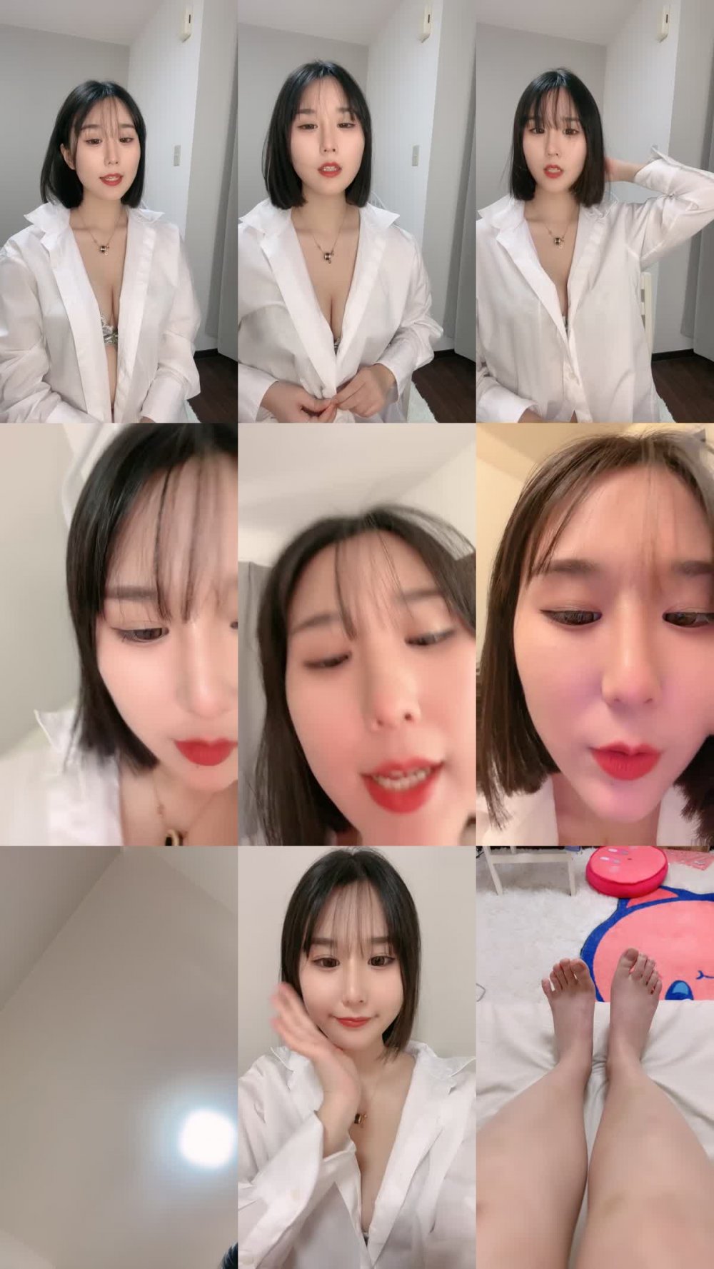 +++ ZB20230117_013 氣質甜美！超高顏值短髮美女！大姨媽剛走秀一波！性感襯衣掏出柔軟奶子，多毛騷穴掰開特寫