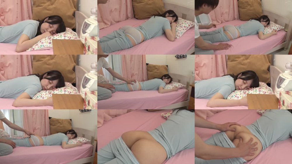 +++ HUNTB-459 「仕方ないな～擦るくらいなら…」寝相が悪くいつもお尻丸出しで寝ている姉は全く起きない！イタズラ程度に触ってたら我慢出来なくなって尻コキ決行！