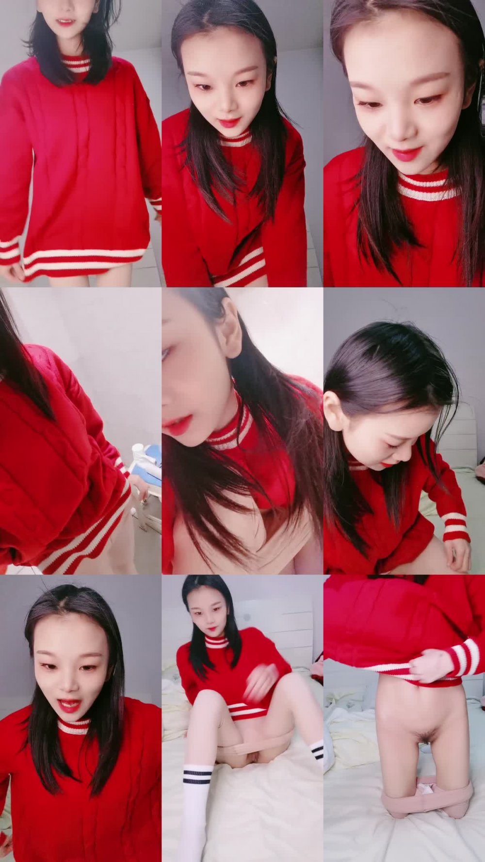 +++ ZB20230124_002 紅衣美女小姐姐！應觀眾要求想看操逼！炮友半脫下褲子直接內射，不盡興舔硬再來一發，主動騎乘爽翻