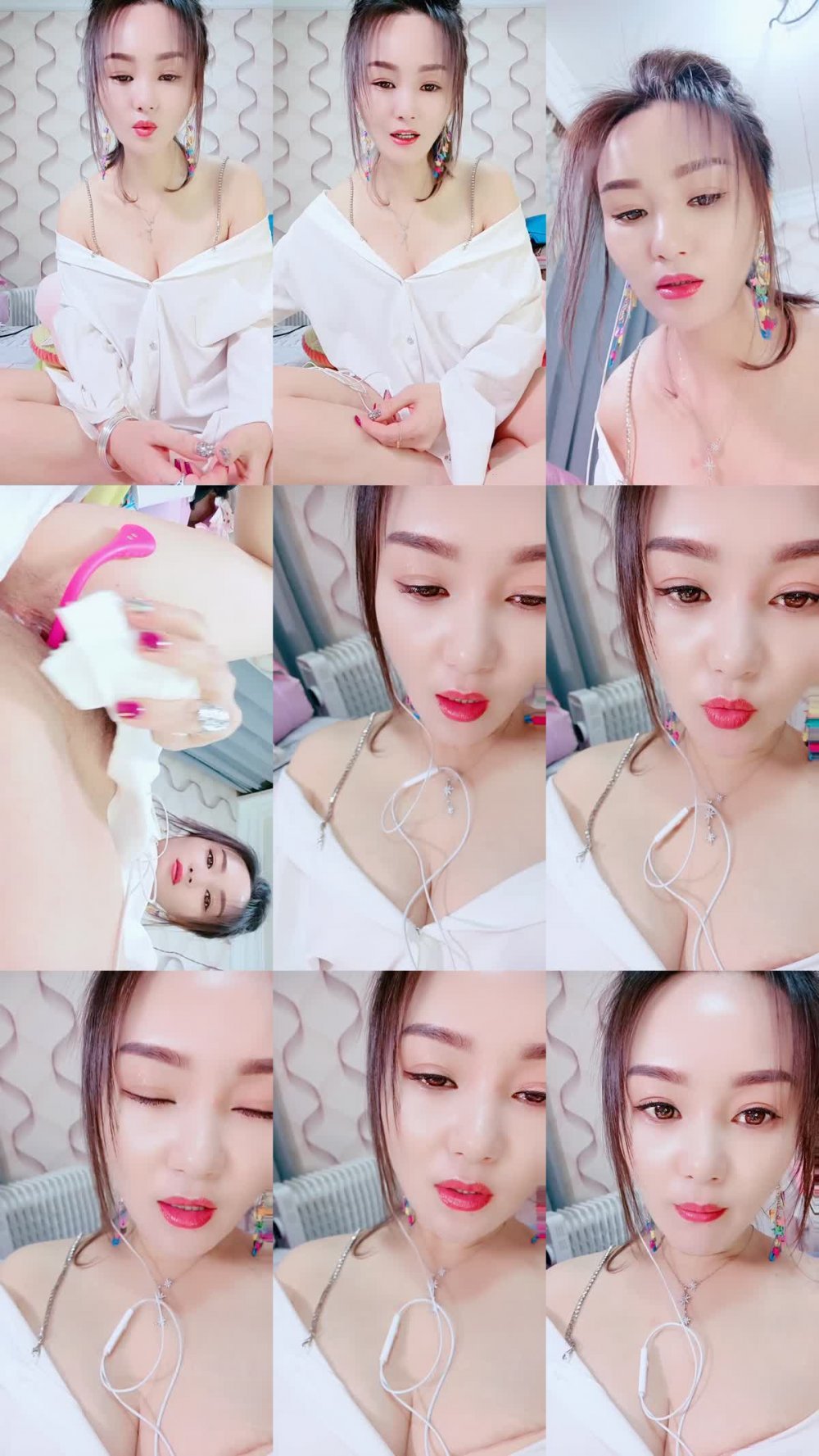 +++ ZB20230126_002 白襯衣的白皙御姐範妹子，露臉躺下跳蛋自慰，穴穴很粉嫩，銷魂式呻吟水晶屌插穴