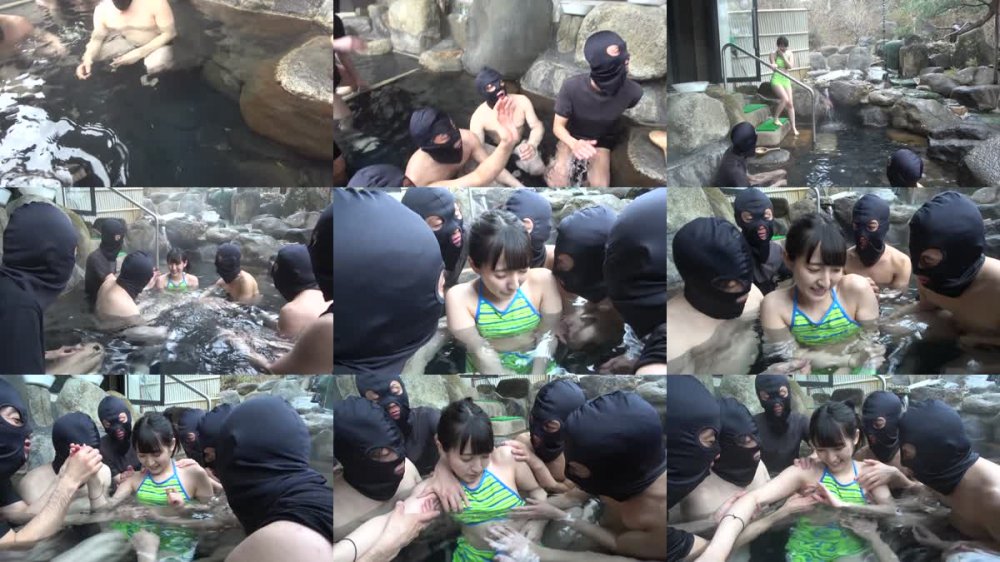 +++ [FHD] BANK-111 黒髪美少女限定！露天温泉10発中出しいいなり女子校生