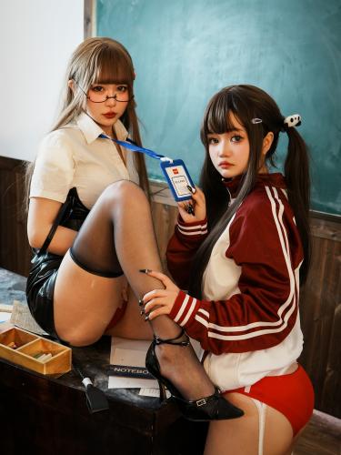 [COSPLAY] Tina很妖孽呀 双马尾学生与老师