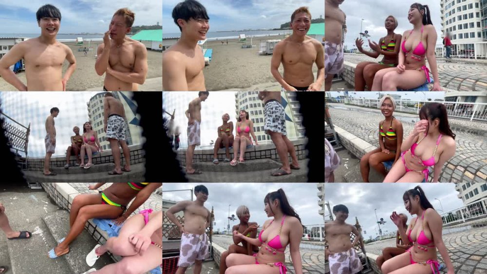 +++ [FHD] 326EVA-181 【敏感ボディで激潮イキ！！】江ノ島でナンパしたヤリマンスレンダー黒ギャルとギャラ飲みからの中出しファック！！！