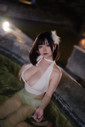 [COSPLAY] 末夜787 白色泳装