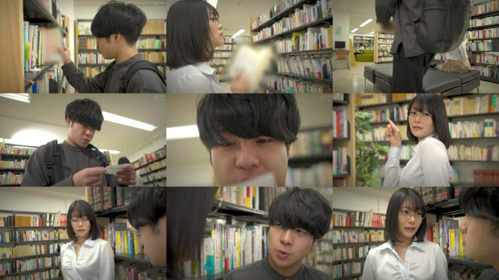 +++ [FHD] HUNTB-621 むっつり文学女子と5秒目が合えばエッチできるマッチング図書館！図書館内でボクに熱い視線！ここは文学女子が密かに出会いを求めるマッチング図書館