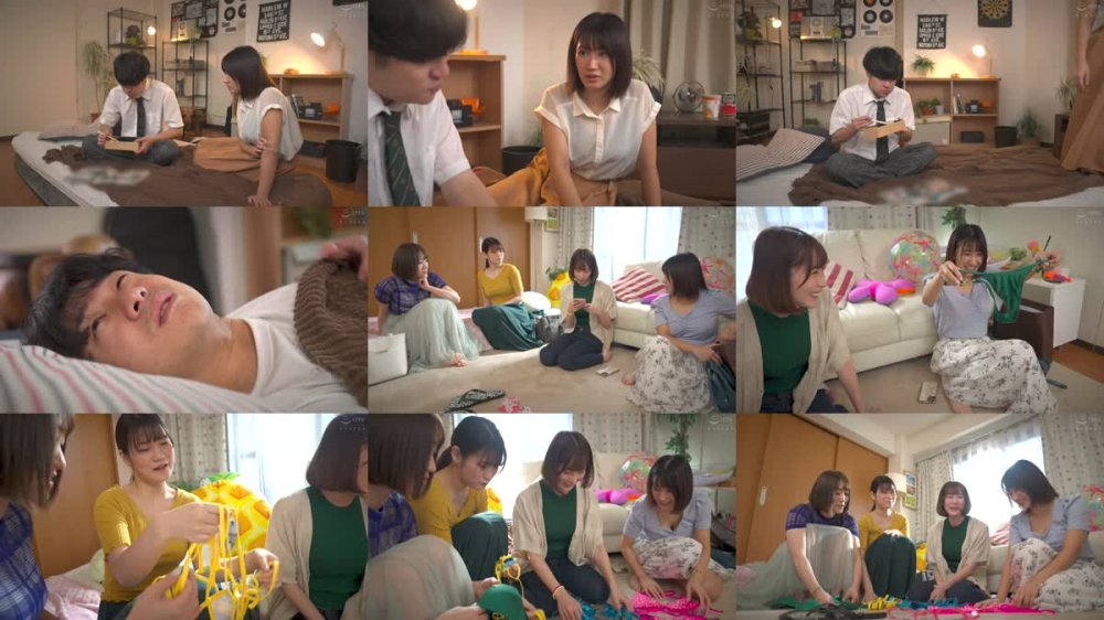 +++ [FHD] HUNTB-596 水着女子大生たちと自宅で激熱ハーレム乱交！夏が待ちきれない大学生の姉とその友達たちは自宅でキワどい水着を着て披露会！それを覗いていたボクは…