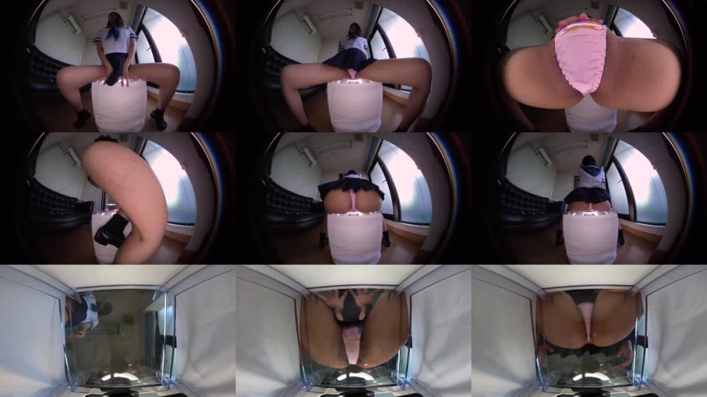 +++ [FHD] SLAP-125 挑発女子校生スケスケ透明椅子パンモロ密着パンティー14