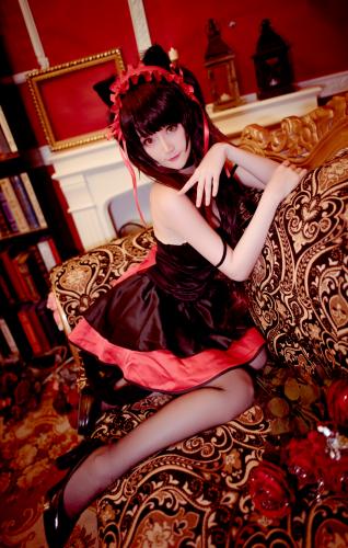 [Cosplay] Yui 金鱼 – Tokisaki Kurumi Black Dress 时崎狂三 黑裙