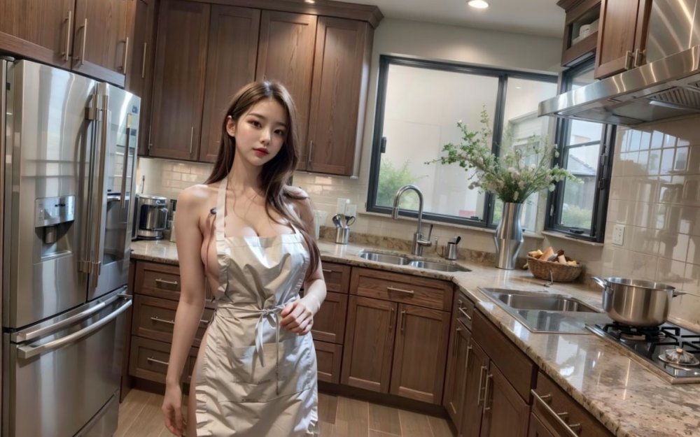 AI裸體圉裙淫廚娘[48P]