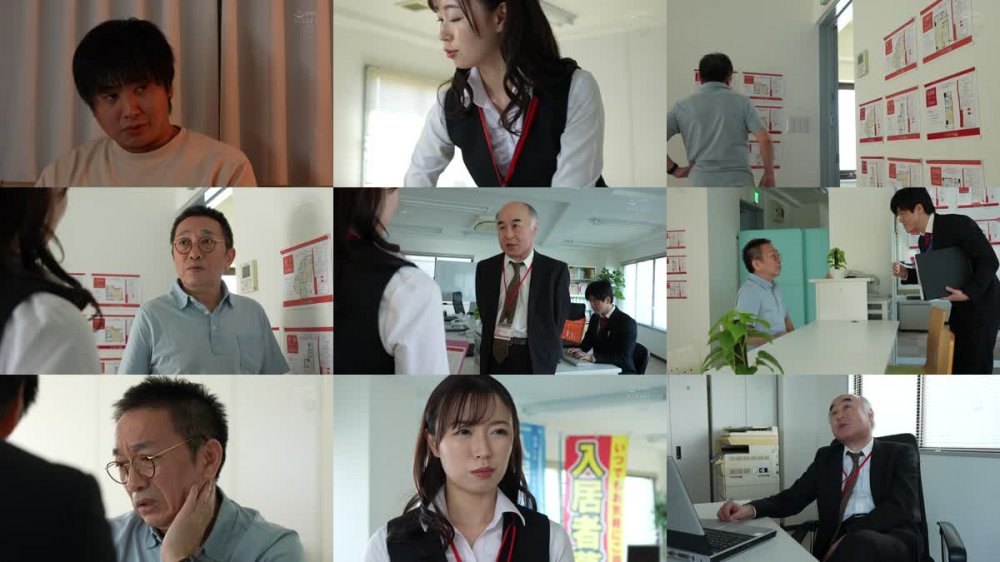 +++ [FHD] JUQ-350 体液ドロドロ汗だく人妻不動産レディ 中年オヤジの物件案内ねっとり粘着羞恥 流川はる香