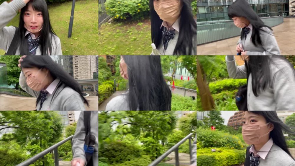 +++ [FHD] 534CRT-009 14時間着用【個人撮影】即濡れ染み付き白パンツちゃん_理想的な乳首の最強黒髪美小女