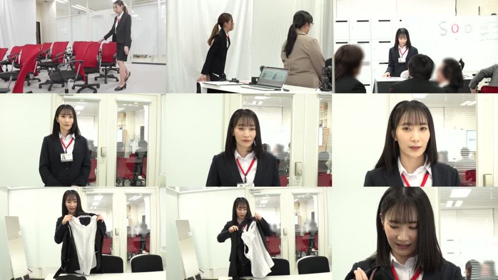 +++ [FHD] SDJS-191 後ろ側がすっパダカの、半裸スーツで会社見学ツアー バレたらアウトの恰好で随時課されるアクメ妨害にも耐えながら、就活生達にバレないように弊社の魅力を伝えてきてください！