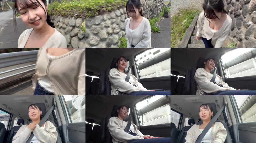 +++ [FHD] SUN-097 油塗（ヌルテカ）パイズリ露出 ミニマム巨乳Gカップちゃんと全身ヌルヌル野外性交