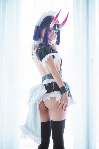 [Cosplay] Rinka Okita 沖田凜花 – Shuten Douji 酒呑童子 Maid ver. (Fate Grand Order)