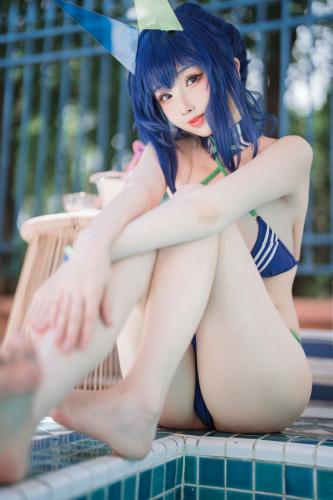 [Cosplay] Rioko 凉凉子 – Garden Swimsuit 花园 泳装