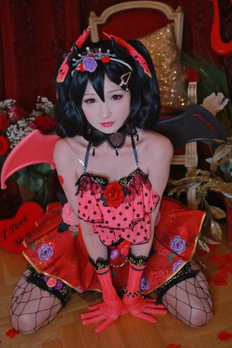 [Cosplay] Hidori Rose – Nico Yazawa Little Devil & Swimsuit