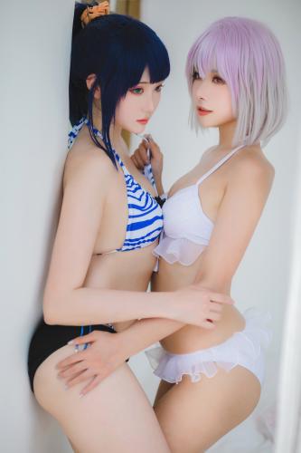 [Cosplay] 瓜希酱 Momoko葵葵 电光超人古利特 宝多六花 新条茜 泳装