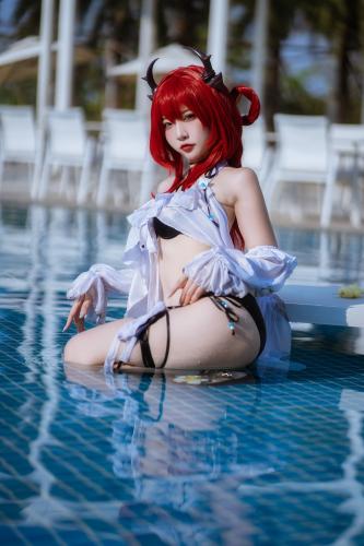 [Cosplay] 二佐Nisa 泰拉夏日纪事 史尔特尔泳装