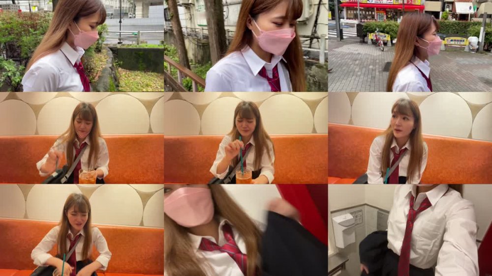+++ [FHD] 534CRT-022 使用期間3年【個人撮影】コットン素材の白地に黒の水玉柄ぱんつちゃん※黄ばみ有り_帰宅部②のスポブラギャル(一部丈のレギンスで寝巻きとしても着用)とP活