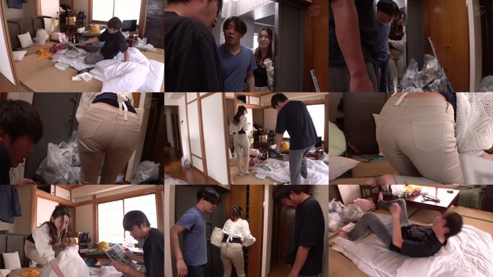 +++ [FHD] NKKD-303 透けパン桃尻NTR ゴミ屋敷の掃除に来た弟嫁のぷりけつに後ろからずぼっと鬼ピストン孕ませ中出し！ 波多野結衣