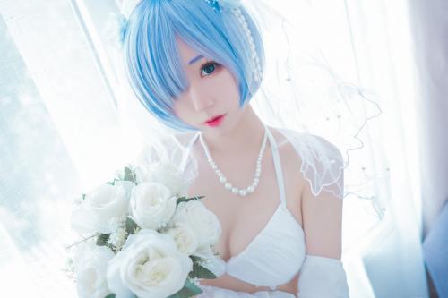 [Cosplay] 猫君君MaoJun 蕾姆内衣花嫁