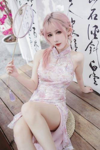 [Cosplay] 仙女月 粉色旗袍