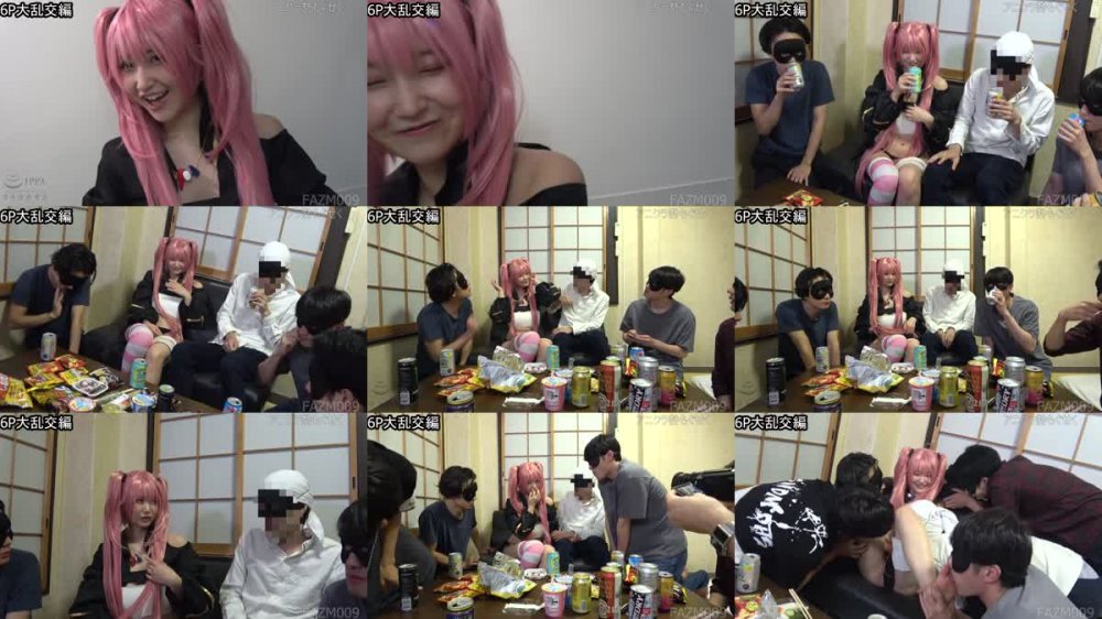 +++ [FHD] FAZM-009 オタ恋成功！？6P大乱交SEX【秋葉メイドNo1コスプレイヤーVS非モテ男子5名】美少女が飲酒ガチ酔い淫乱スケベ化の神展開【全員とDキス＆セルフイラマ＆騎乗位SEXで全精子搾りヌク】他、童貞喪失エッチ2本立てSP