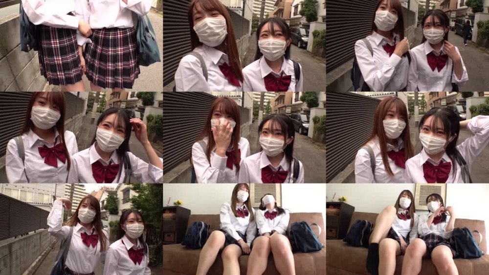 +++ [FHD] SKMJ-473 オジサンの事を見下している生意気な塩対応P活少女達を理解らせWレ×プ デカチン制裁された二人組×2 Part2