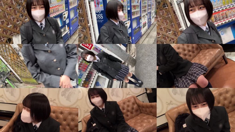 +++ [FHD] 534POK-054 顔出し【個人撮影】激レア_黒パンストの制服女子とハメ撮り_SNSで知り合った美脚娘に種付SEX
