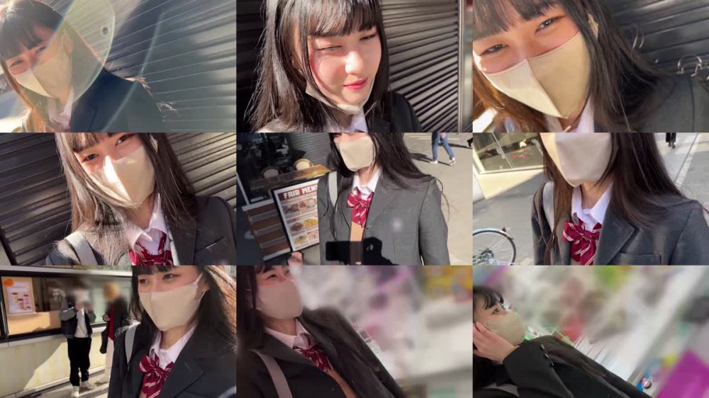+++ [FHD] 534POK-055 顔出し【個人撮影】激レア_黒パンストの制服女子とハメ撮り_SNSで知り合った美脚娘に種付SEX
