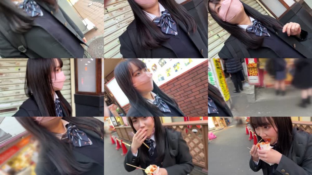 +++ [FHD] 534POK-057 顔出し【個人撮影】激レア_黒パンストの制服女子とハメ撮り_SNSで知り合った美脚娘に種付SEX