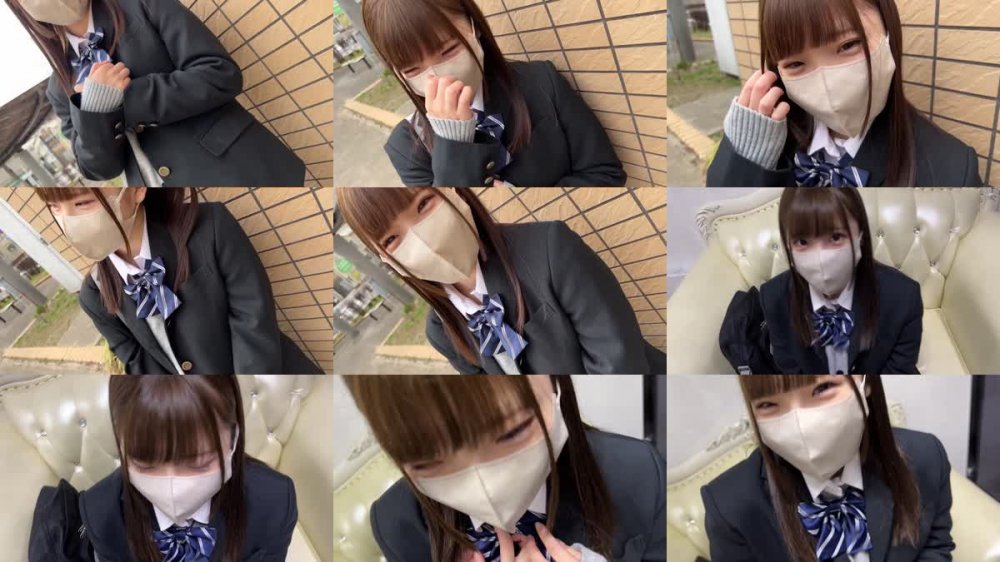 +++ [FHD] 534POK-059 顔出し【個人撮影】激レア_黒パンストの制服女子とハメ撮り_SNSで知り合った美脚娘に種付SEX