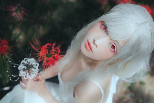 [Cosplay] Ely – White Spider Lily 白瓷彼岸
