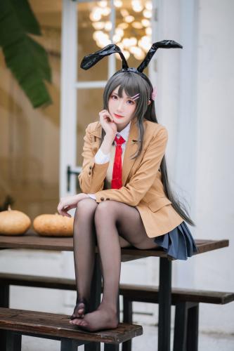 [Cosplay] 瓜希酱福利 樱岛麻衣 校服