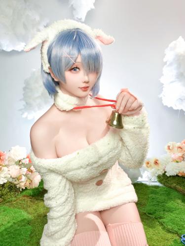 [Cosplay] 星之迟迟 2024年01月计划赠品 蕾姆 绵羊ver [38P-219MB]