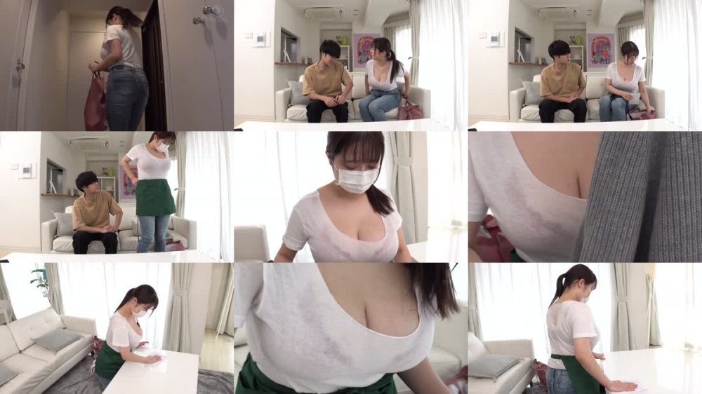 +++ [FHD] LULU-285 「挟むだけならいいですよ…」ハウスクリーニングで呼んだ家事代行巨乳人妻の汗だく透けパイに我慢できずデカチンをムレムレ谷間に擦り付けたらパイズリ挟射で何度もヌいてくれた。 羽月乃蒼