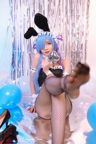 [Cosplay] PoppaChan ポッパちゃん – Rem Bunny Re-Zero