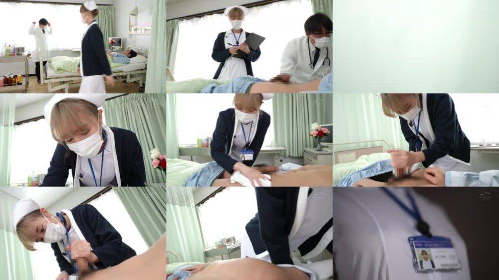 +++ [FHD] PPPE-231 ノーブラ巨乳ナースに乳首びんびんで誘惑され囁き淫語で痴女ってくる患者喰い21発精子ヌキ狂い看護 百永さりな
