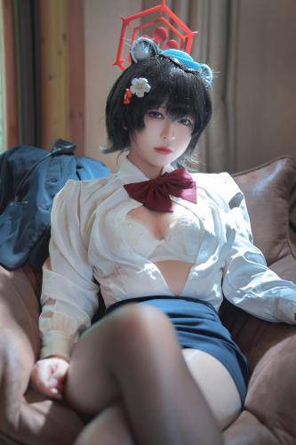 [Cosplay] 半半子 – ガイド春日ツバキ [86P6V-593MB]