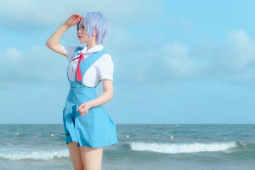 [Cosplay] Potato Godzilla – Rei Ayanami