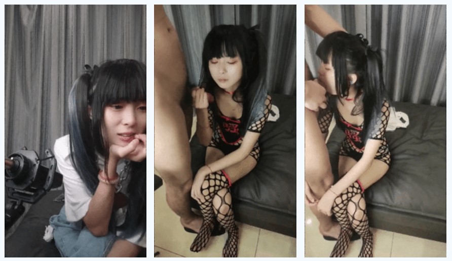 極品反差婊極品雙馬尾可愛小騷妹與八塊腹肌炮友們3P瘋狂艹逼之下幾乎要哭了，最後艹出血了！