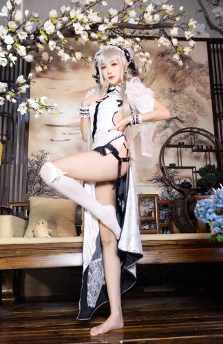 [Cosplay] 源纱希喵喵喵 – 碧蓝航线 可畏 同人旗袍