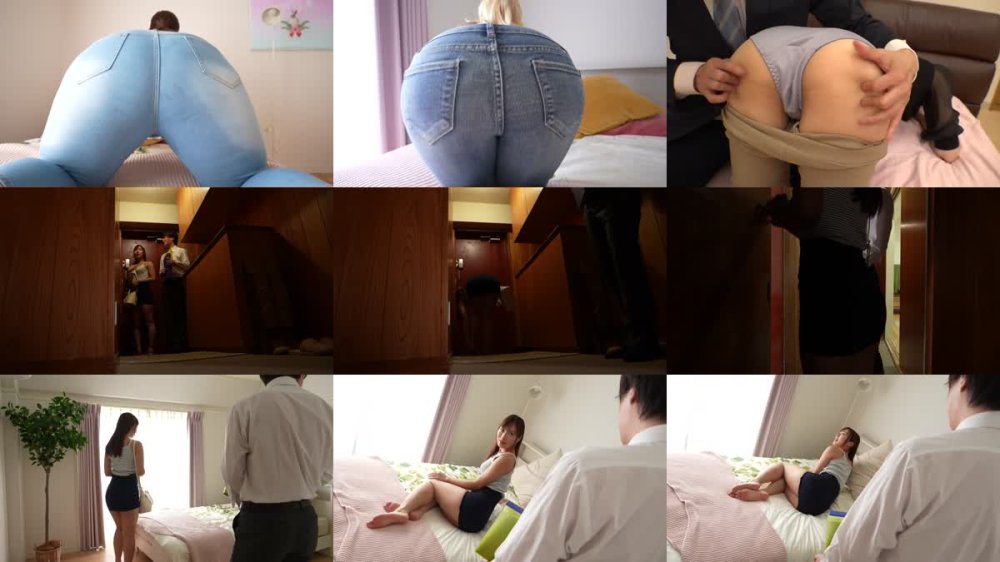 +++ [FHD] GEBB-008 ピタパン尻を突き出して新居の内見する奥さんのデカ尻激突きピストンSEX 4名収録