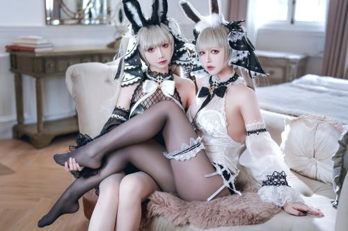 [Cosplay] 可爱人气Coser面饼仙儿&半半子 – 碧蓝航线 可畏兔兔