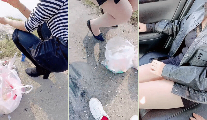 【劇情演繹】車內車震稀疏的陰毛❤️淫蕩的逼逼大屌無套插入簡直爽歪歪