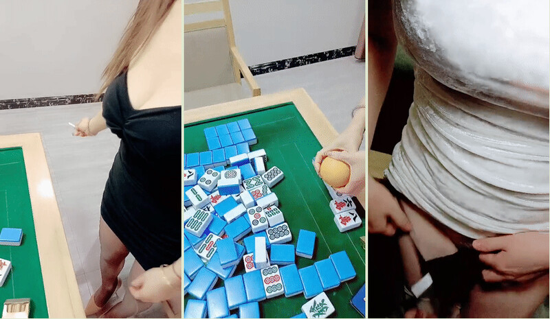 【劇情演繹】勾麻將桌前勾搭嫂子與其閨蜜❤️半推半就先艹閨蜜后艹嫂子簡直爽歪歪呀