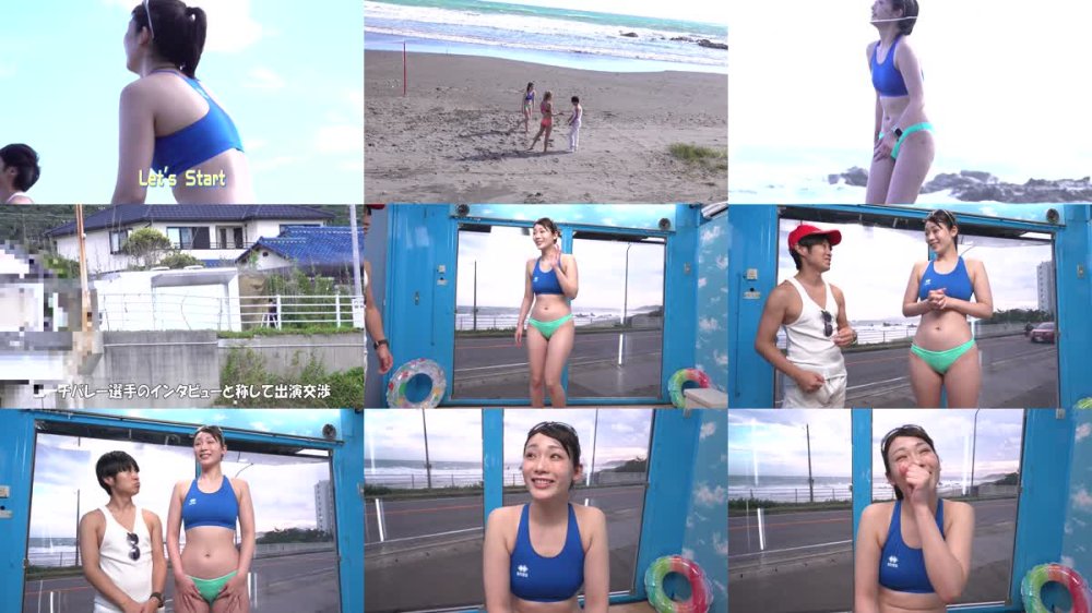 +++ [FHD] TOTTE-236 ビ〇トコインで一発当てたチビの俺が目前の海で高身長ビーチバレー娘をナンパ！ 素肌と水着の隙間にチン★コキお願い！ 最後は、低身長コンプレックス解消のナマ中出し！！マジックミラー号撮って出し！～れいな選手編～