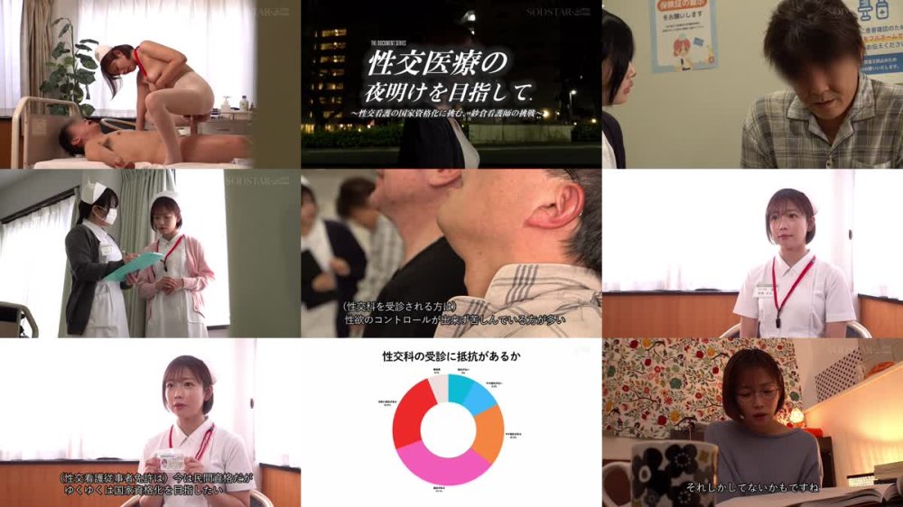 +++ [FHD] START-372 性欲処理専門セックス外来医院25 特別編 SODSTAR 紗倉まな 性交看護行為の国家資格化を目指す知的美人ナースに突貫生挿入立ちバック