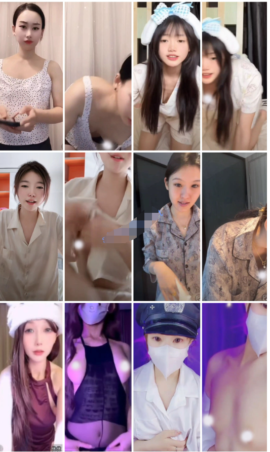 抖音閃現 顏值主播各顯神通 擦邊 閃現走光 超多美女合集25.6.15