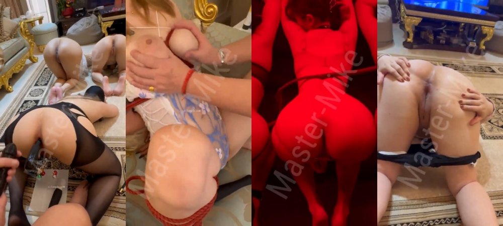以淫為樂玩女最高境界母狗訓練師【Master Mike】同時調教6條大奶大屁股騷母狗